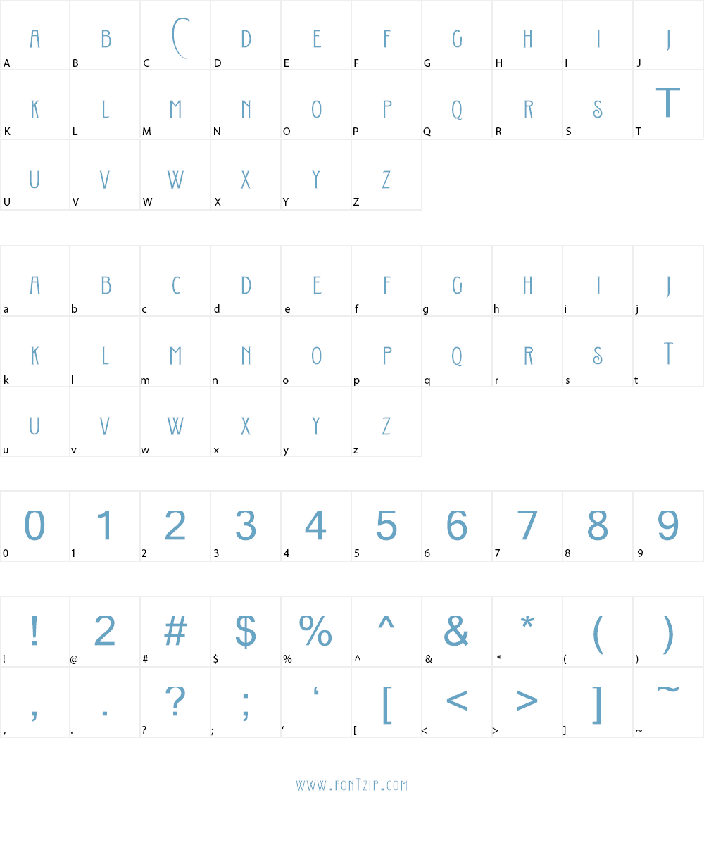 Conserta DEMO Font Character